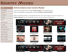 Tablet Screenshot of country-muziek.nl